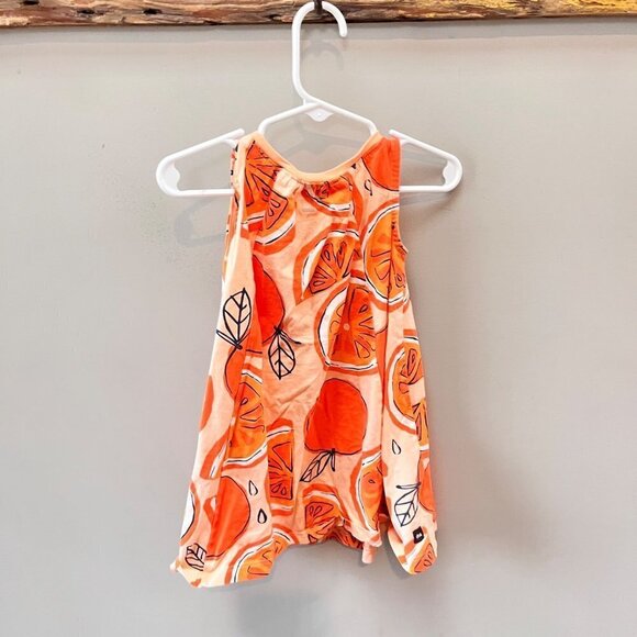 Tea Collection Orange Oranges Swing Dress- Size 2 - Picture 3 of 3